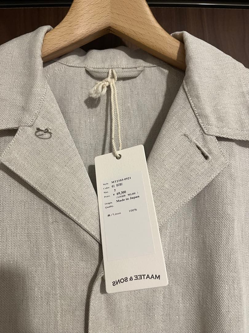 ジャケット・アウター MAATEE&SONS LINEN COVER ALL JACKET