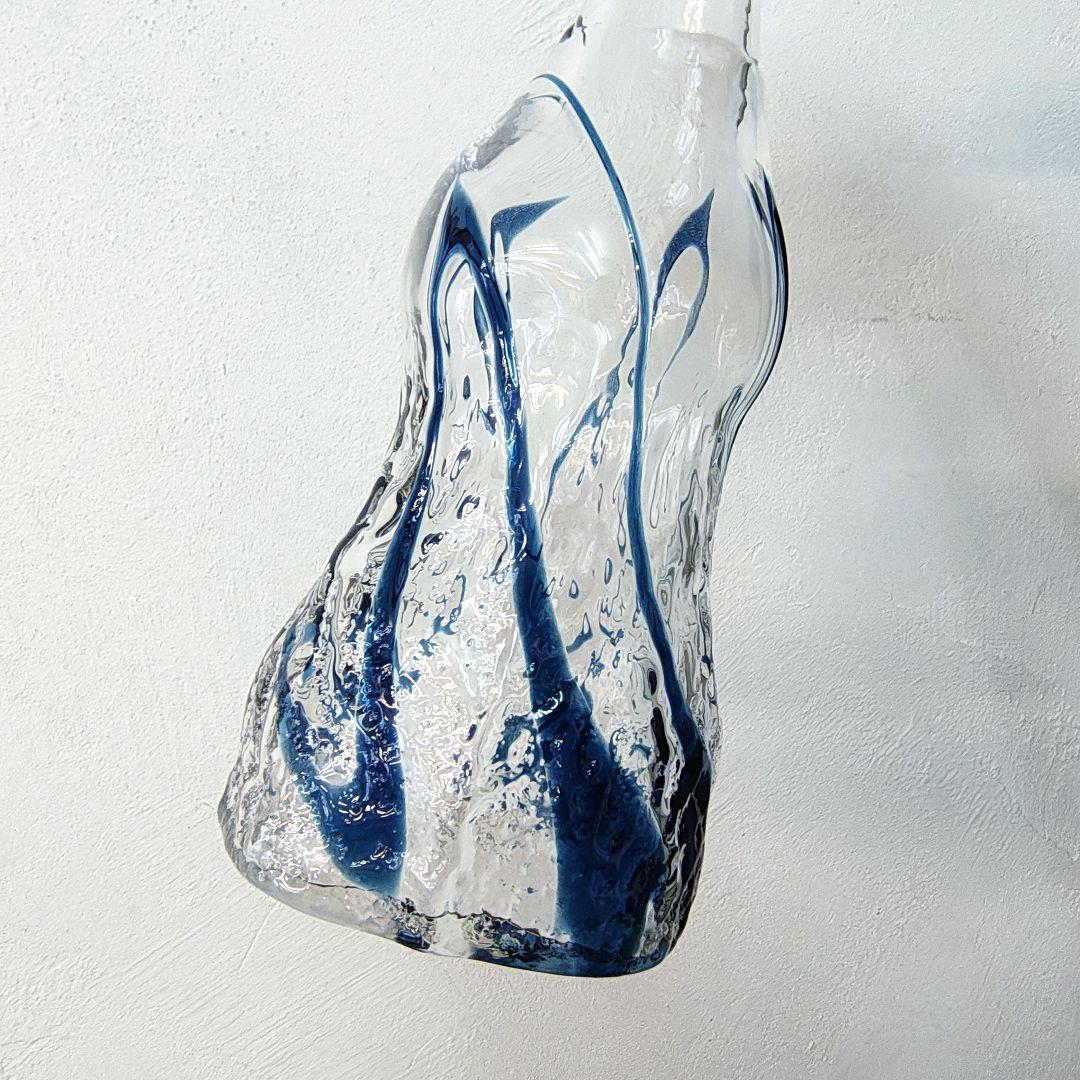 【屋我平尋】ガラス 栓付瓶 デキャンタ 作家もの