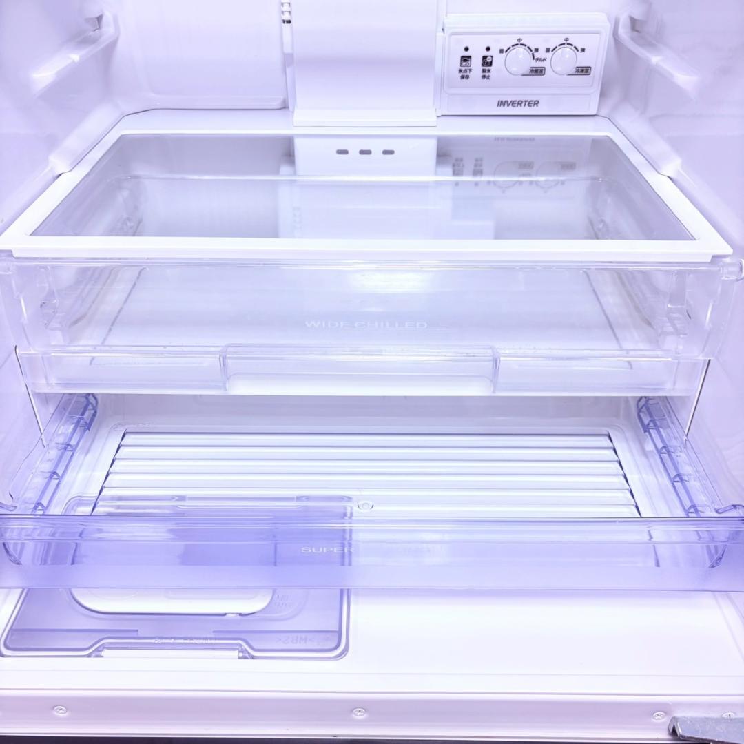 【極美品】三菱 冷蔵庫 365L ガラス扉 高年式 2022年製 大容量