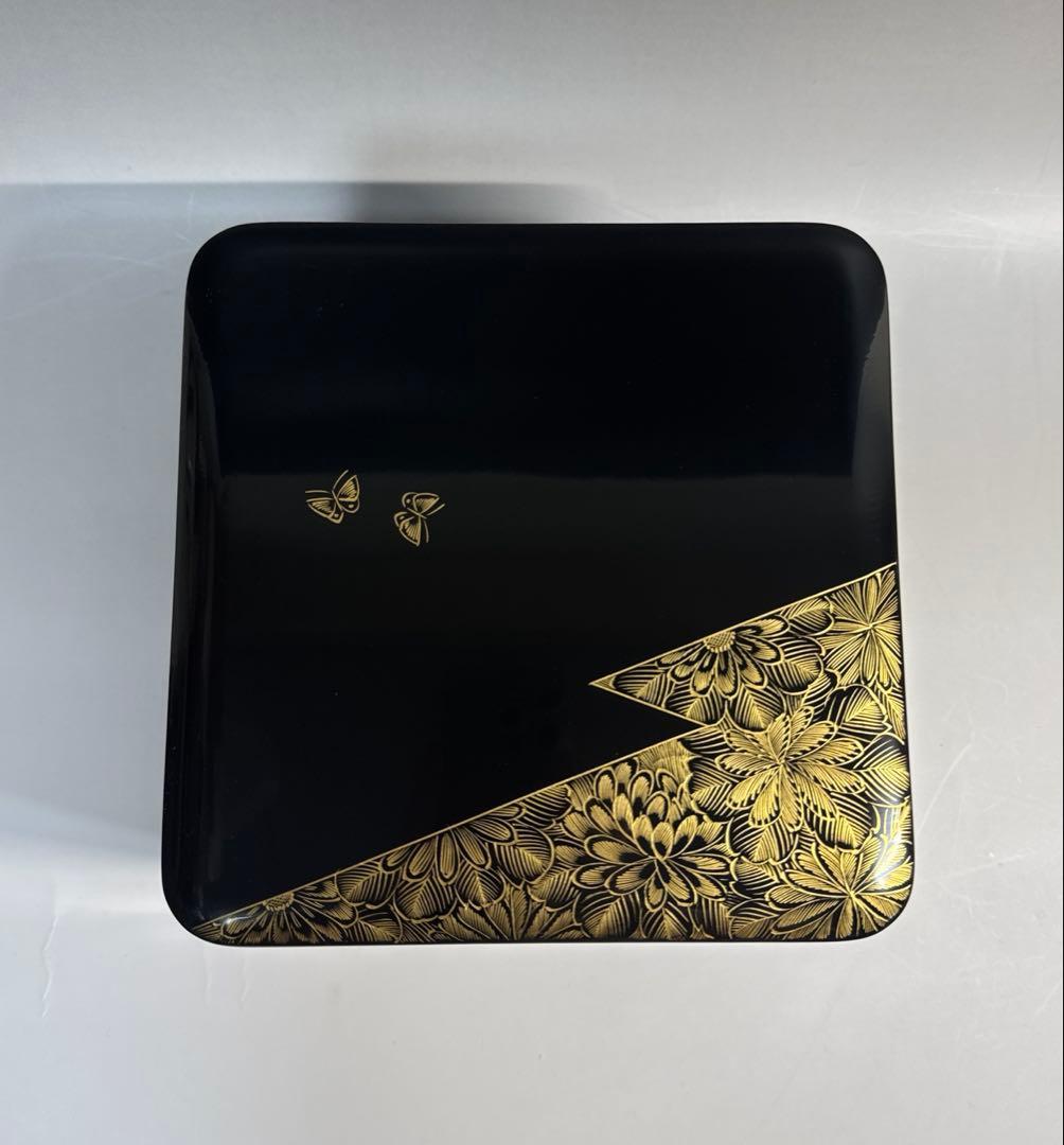 輪島塗 沈金蒔絵 重箱 二組