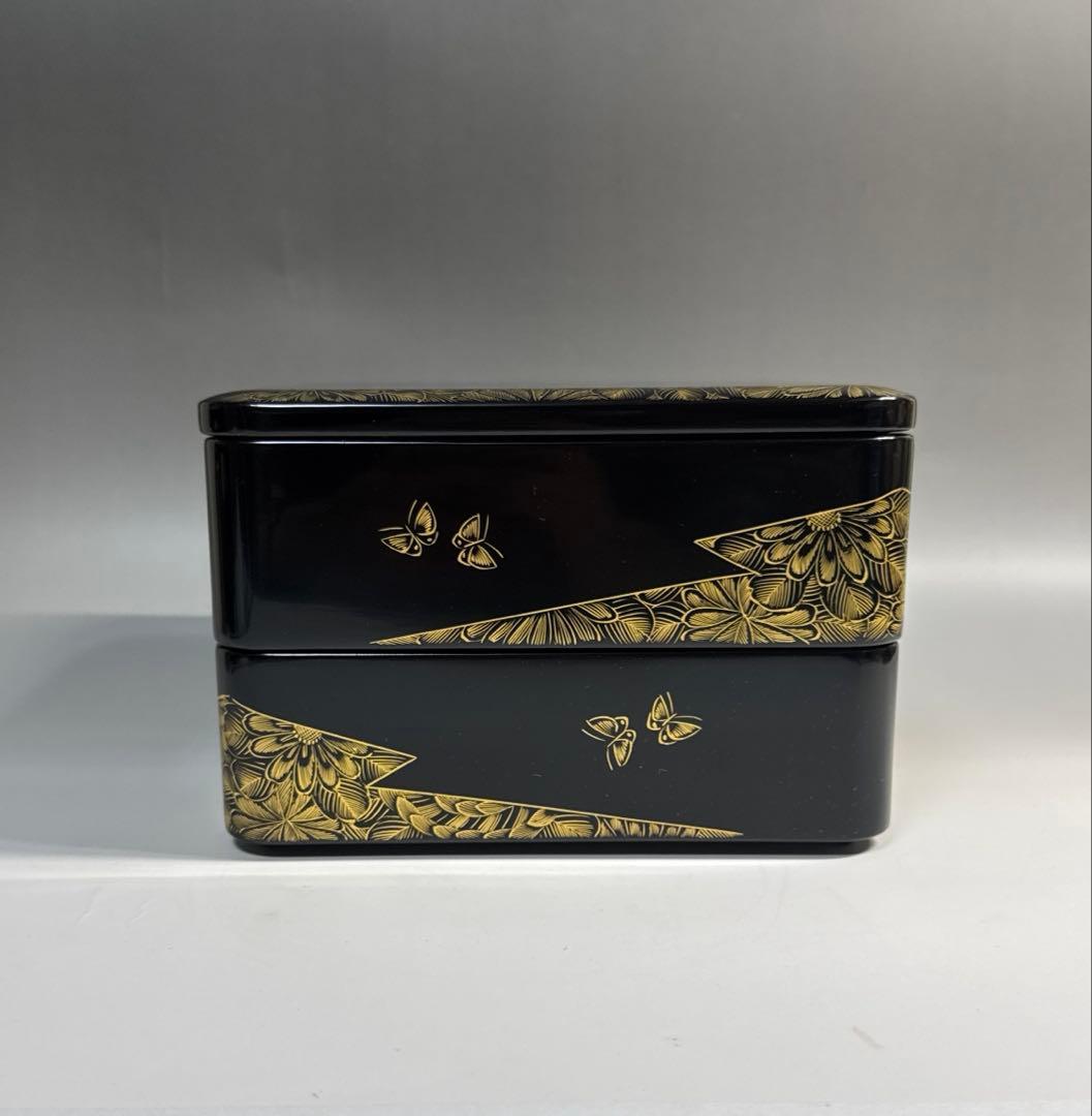 輪島塗 沈金蒔絵 重箱 二組