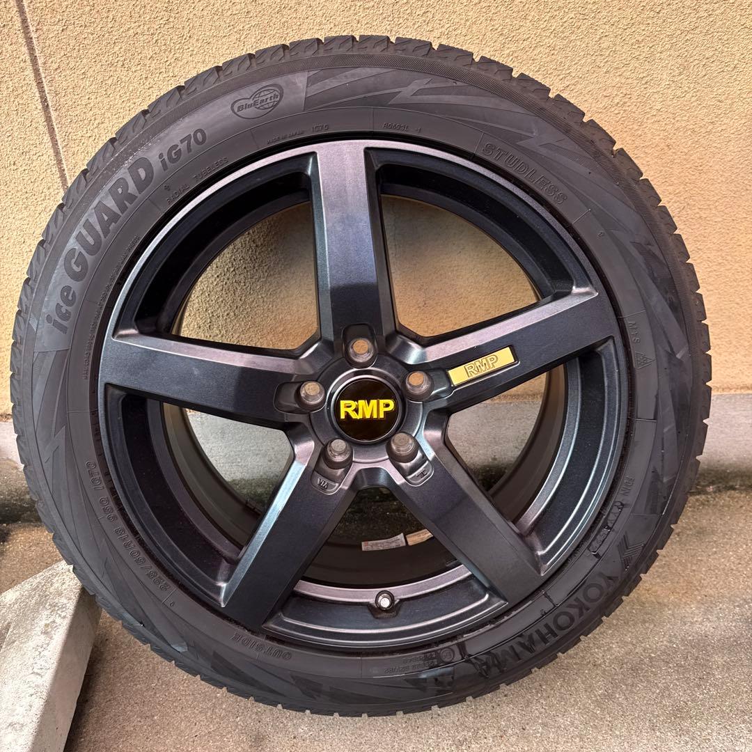 【 X1 f48】RMP 5スポークホイールスタッドレスタイヤ18インチ