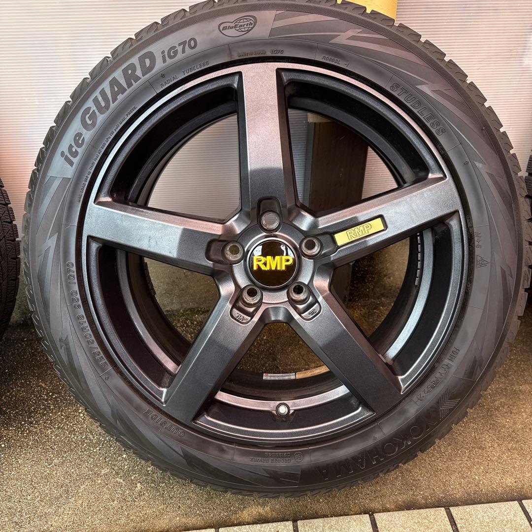 【 X1 f48】RMP 5スポークホイールスタッドレスタイヤ18インチ