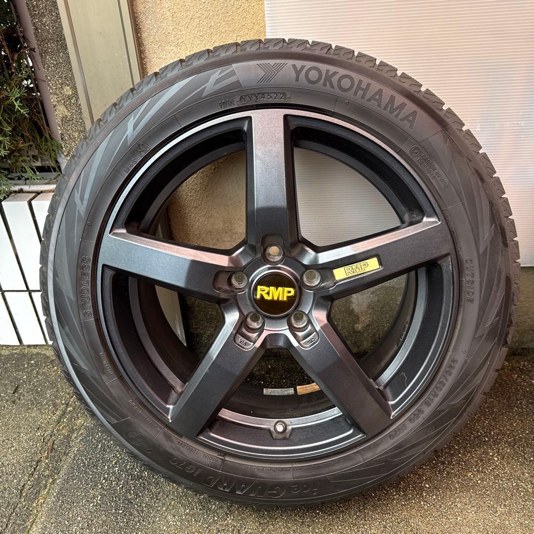 【 X1 f48】RMP 5スポークホイールスタッドレスタイヤ18インチ