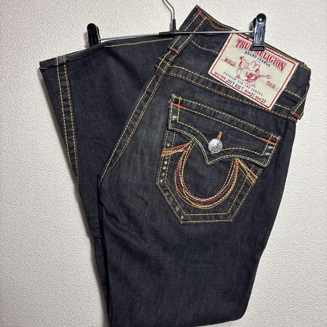 ツゥルーレジジョン　ブラックデニム　ブーツカット