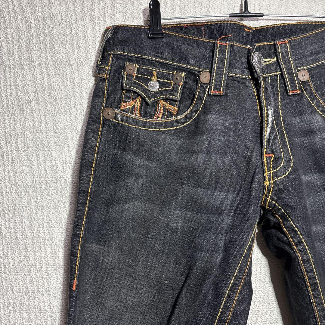 ツゥルーレジジョン　ブラックデニム　ブーツカット