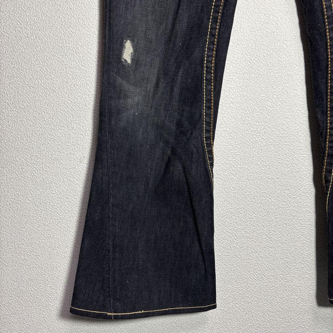 ツゥルーレジジョン　ブラックデニム　ブーツカット