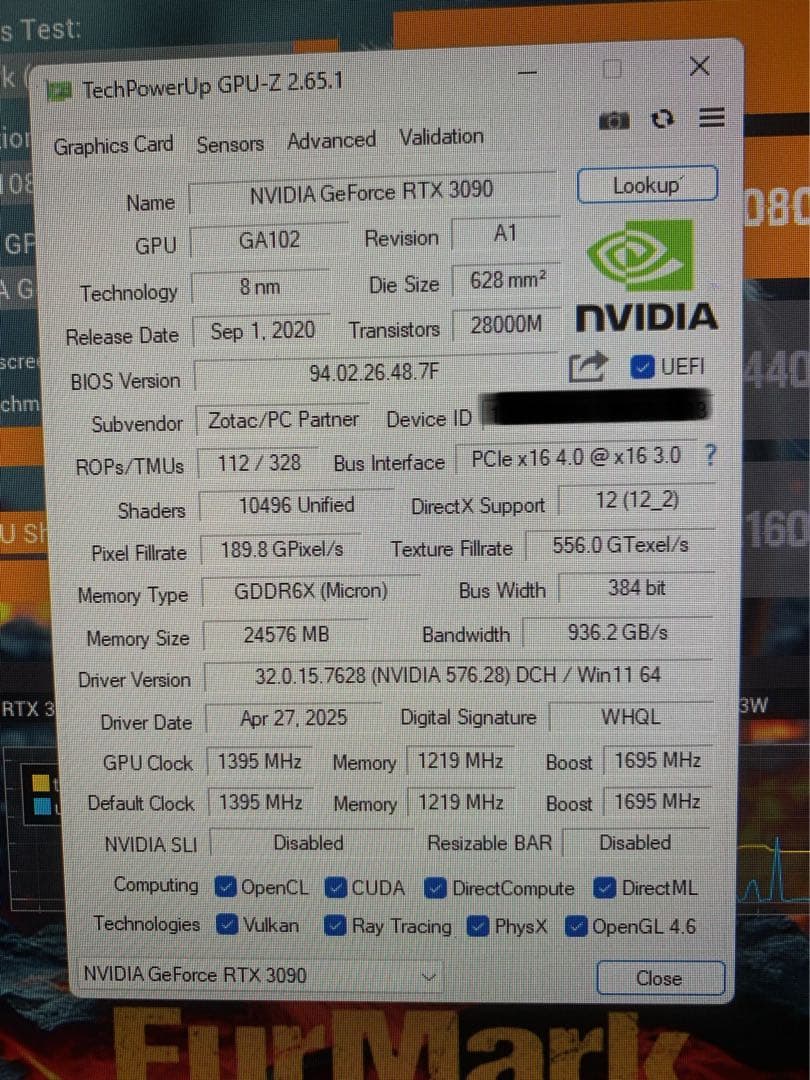 グラフィックボード・グラボ・ビデオカード ZOTAC GeForce RTX3090 24GB GDDR6X