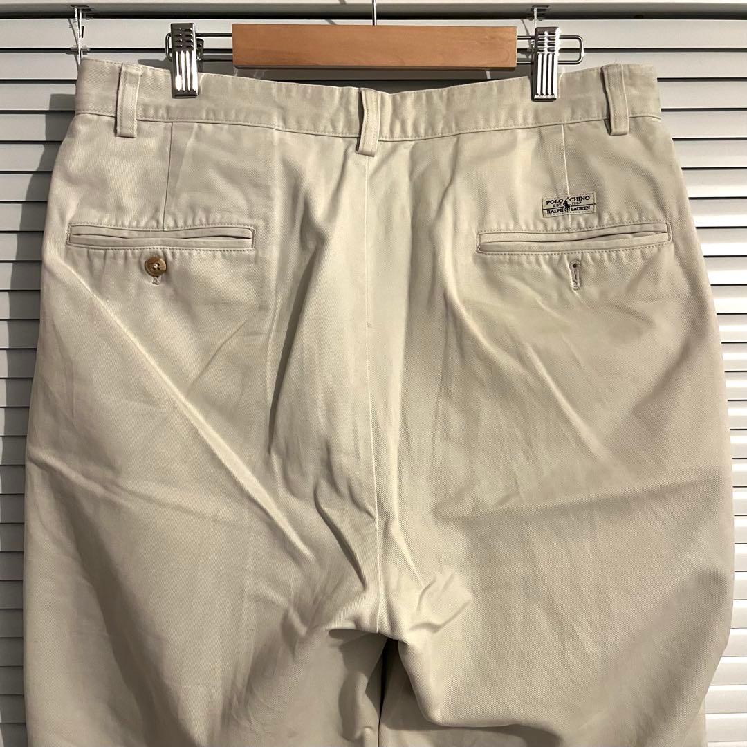 90s Polo Ralph Lauren ポロチノ ANDREW 2タック