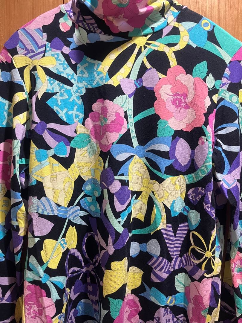 LEONARD SPORT レオナール 花柄 長袖カットソー 38