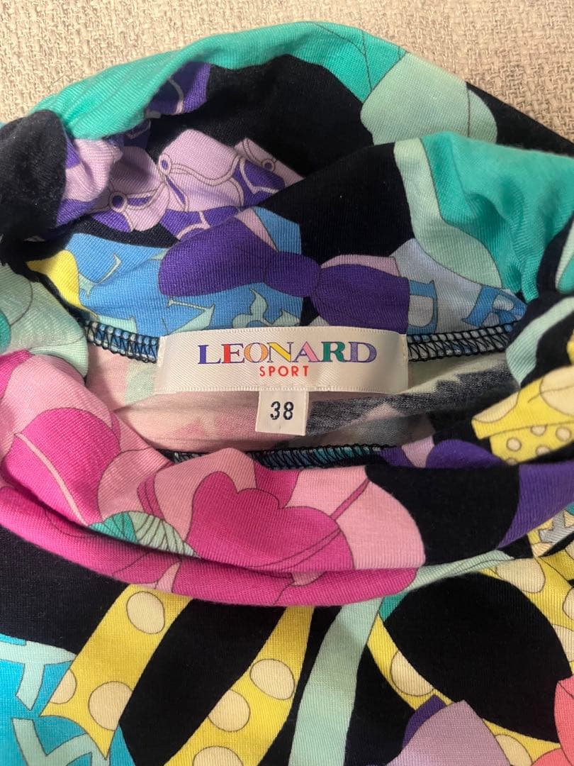 LEONARD SPORT レオナール 花柄 長袖カットソー 38