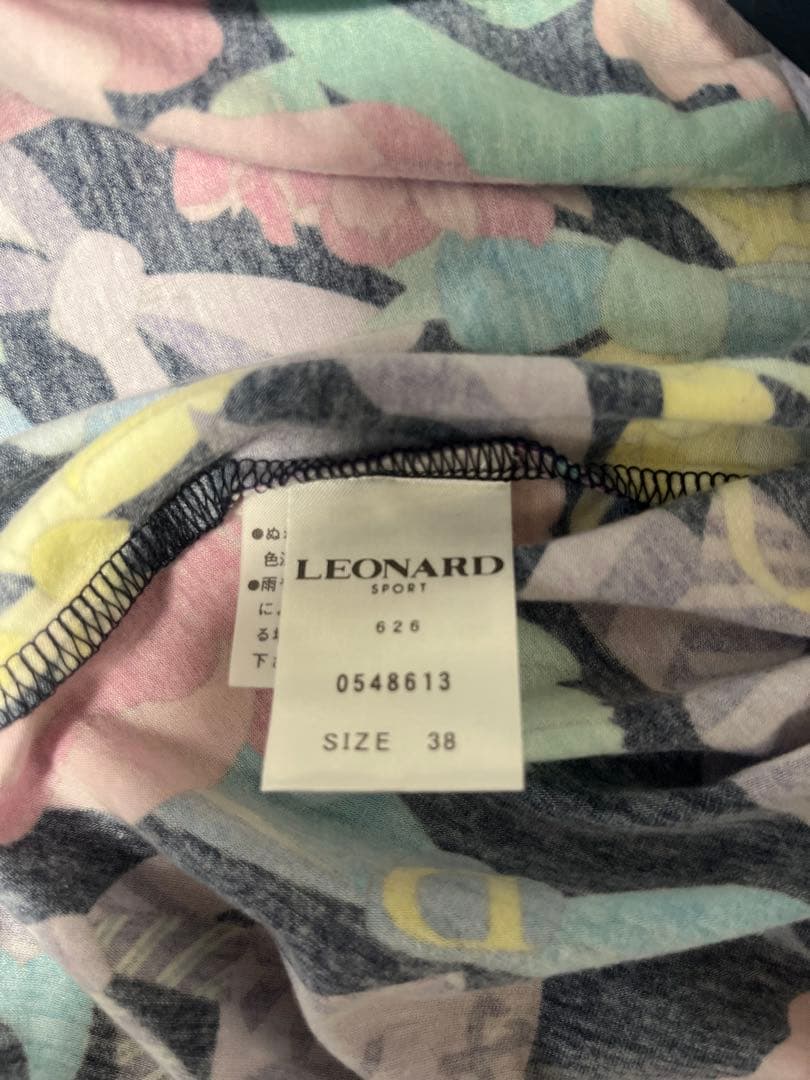 LEONARD SPORT レオナール 花柄 長袖カットソー 38