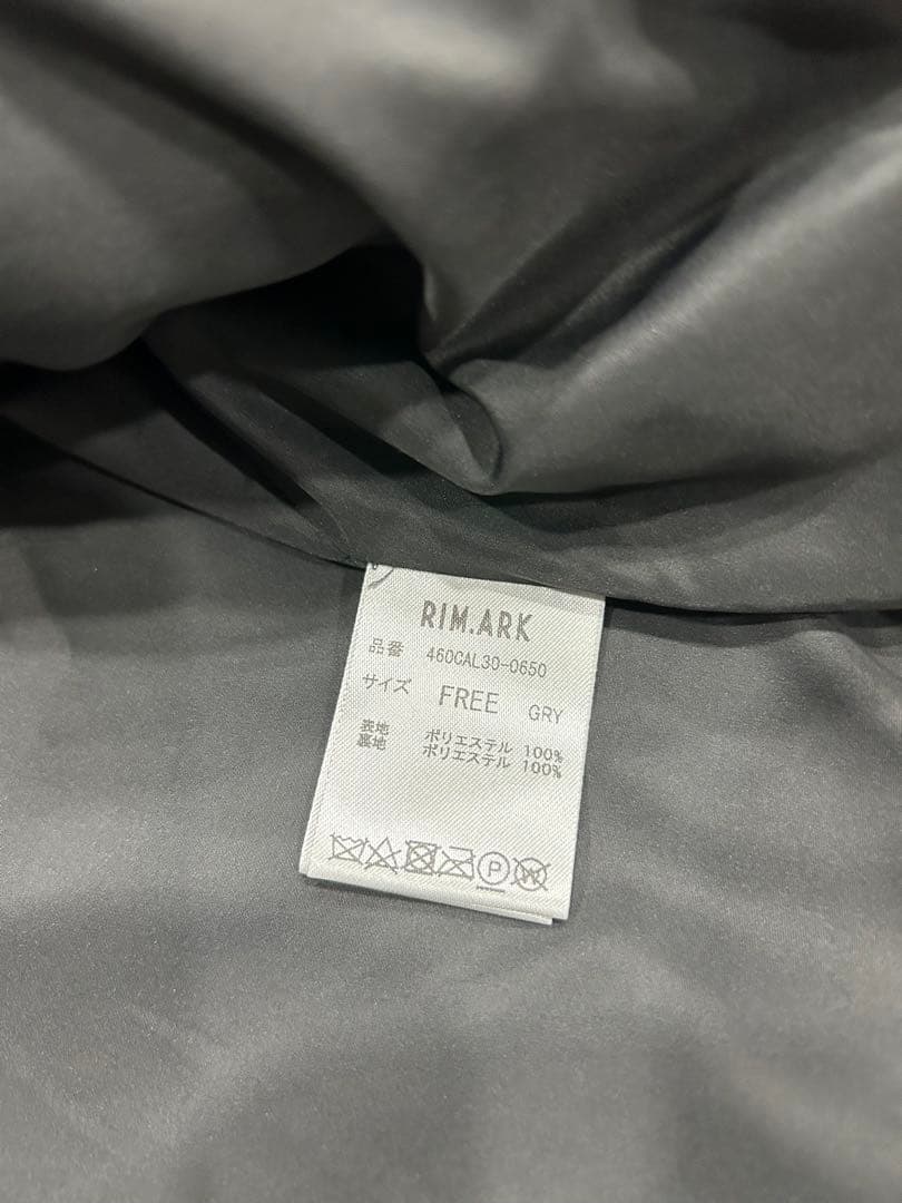 極美品⭐︎RIM.ARK ドルマンフェイクファーコート FREE グレー