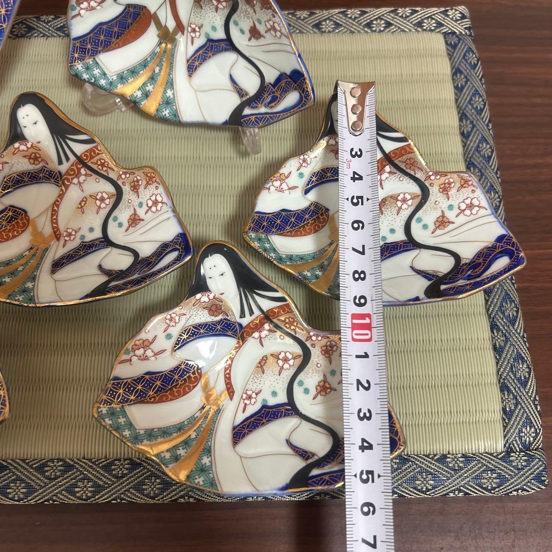 賞美堂　其泉　有田焼　姫型　銘々皿　6枚　まとめ売り　希少