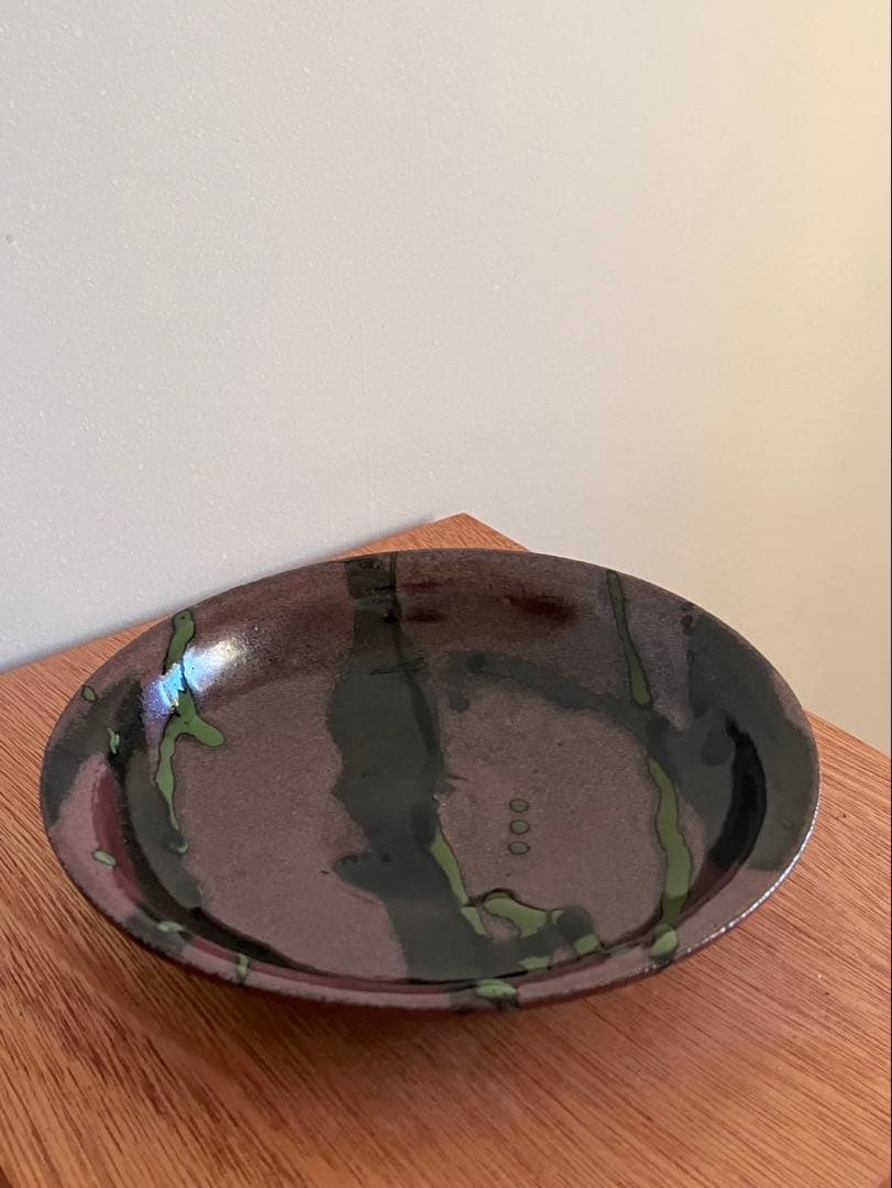 バーナード・リーチ　鉄釉深皿 22cm