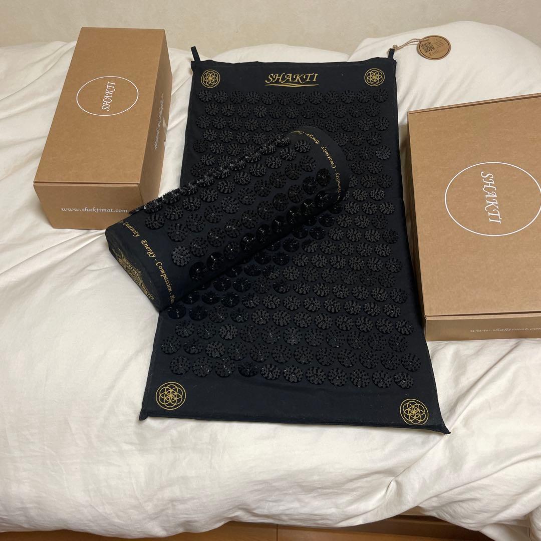 究極のシャクティセット（SHAKTIシャクティMat ＆Pillow) ブラック