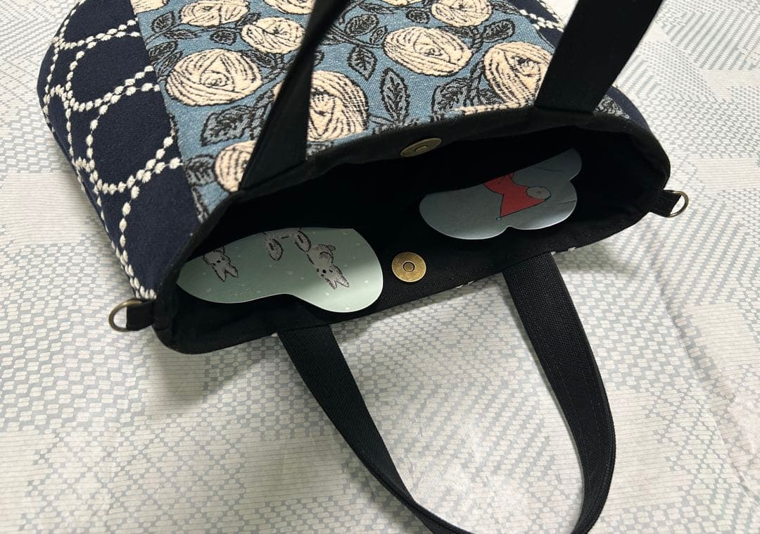 ハンドメイド ミナペルホネン rosy コロりんトート