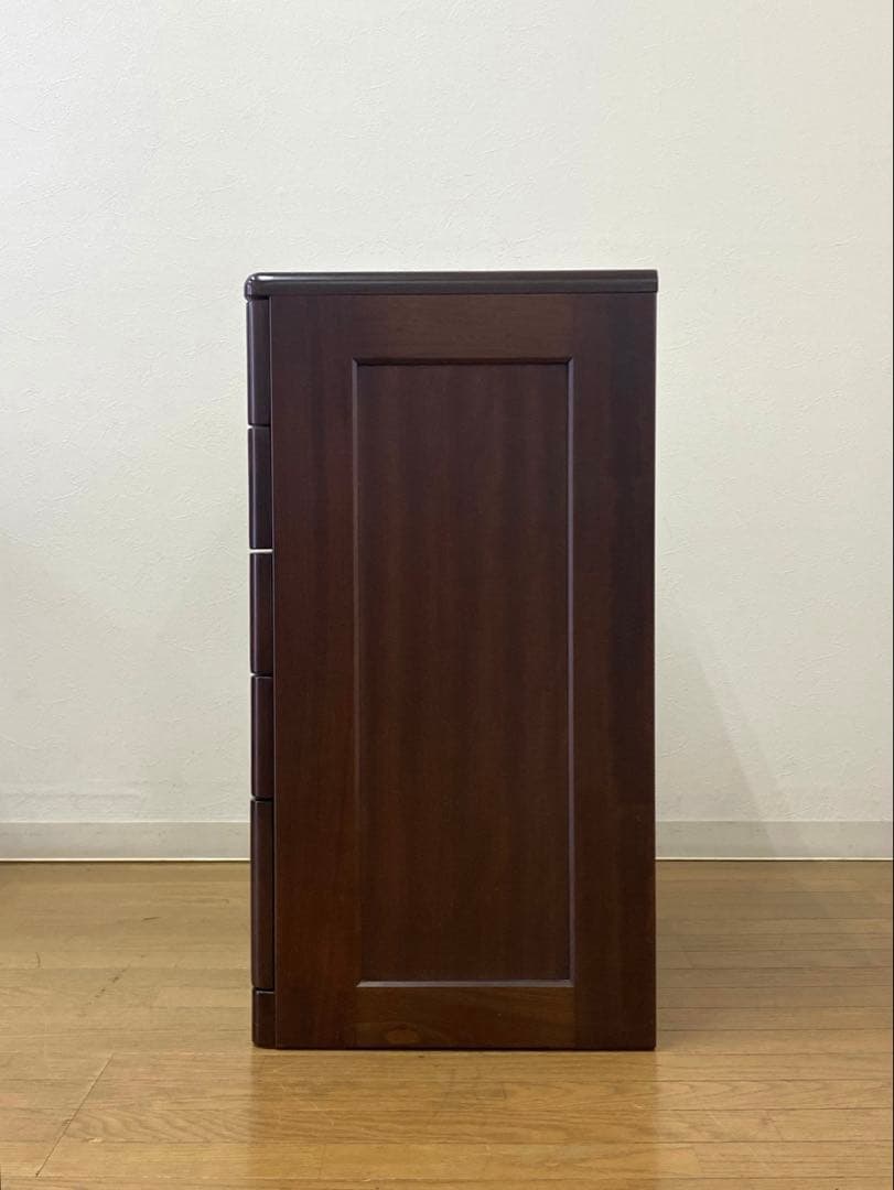 橋詰家具 民芸 木製 チェスト 箪笥 リビング 収納 整理 引出し6杯 シンプル