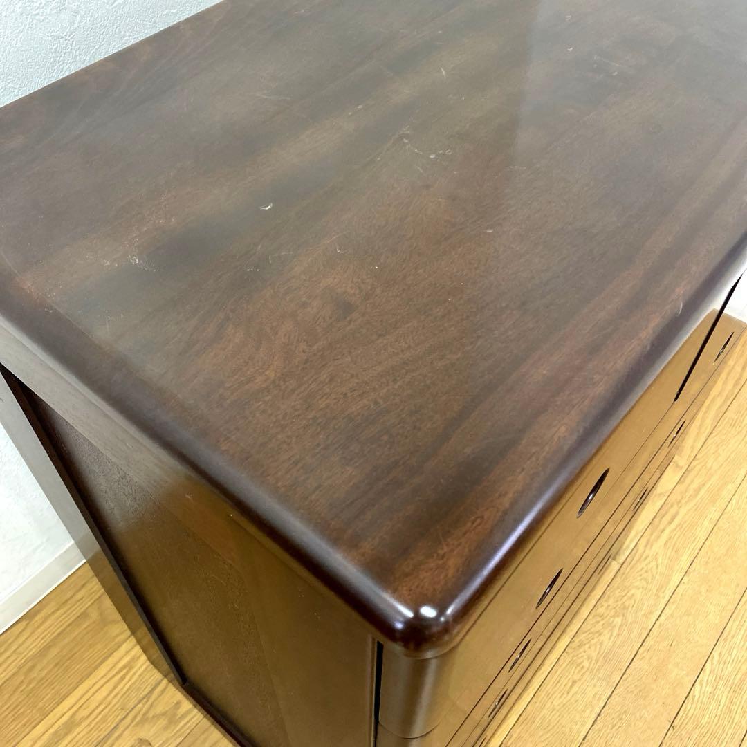 橋詰家具 民芸 木製 チェスト 箪笥 リビング 収納 整理 引出し6杯 シンプル