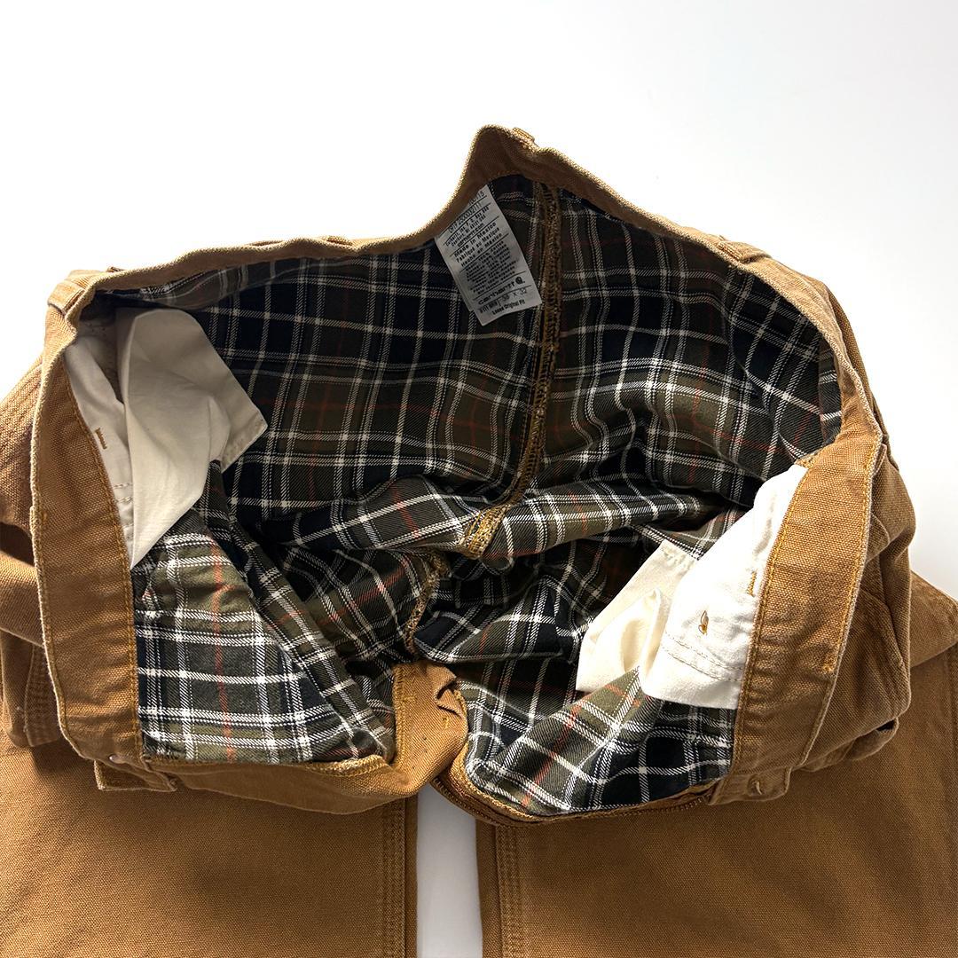 カーハート ペインターパンツ ブラウン W38 L32 ネルライナー