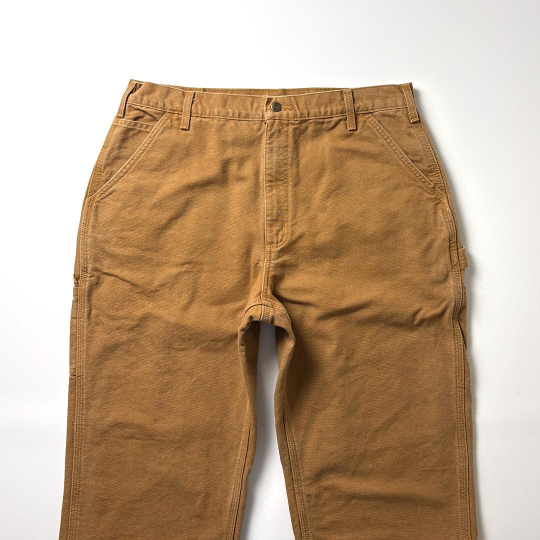 カーハート ペインターパンツ ブラウン W38 L32 ネルライナー