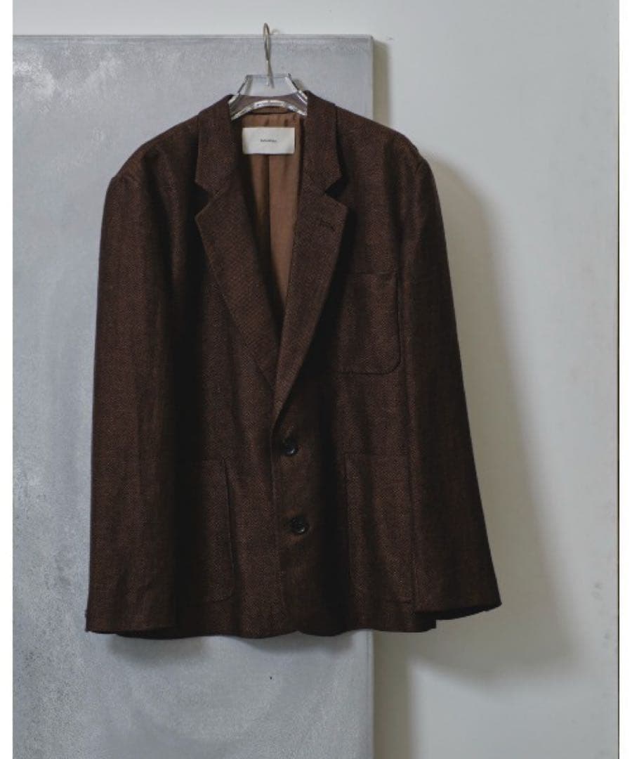 todayful Boyfriend Linen Jacket チョコ 36