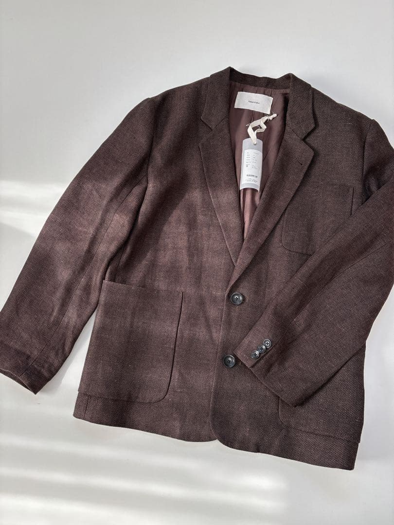 todayful Boyfriend Linen Jacket チョコ 36