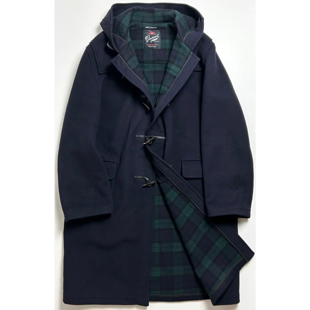 【極美品】グローバーオール/モリス/ダッフルコート/ブラックウォッチ/イギリス製