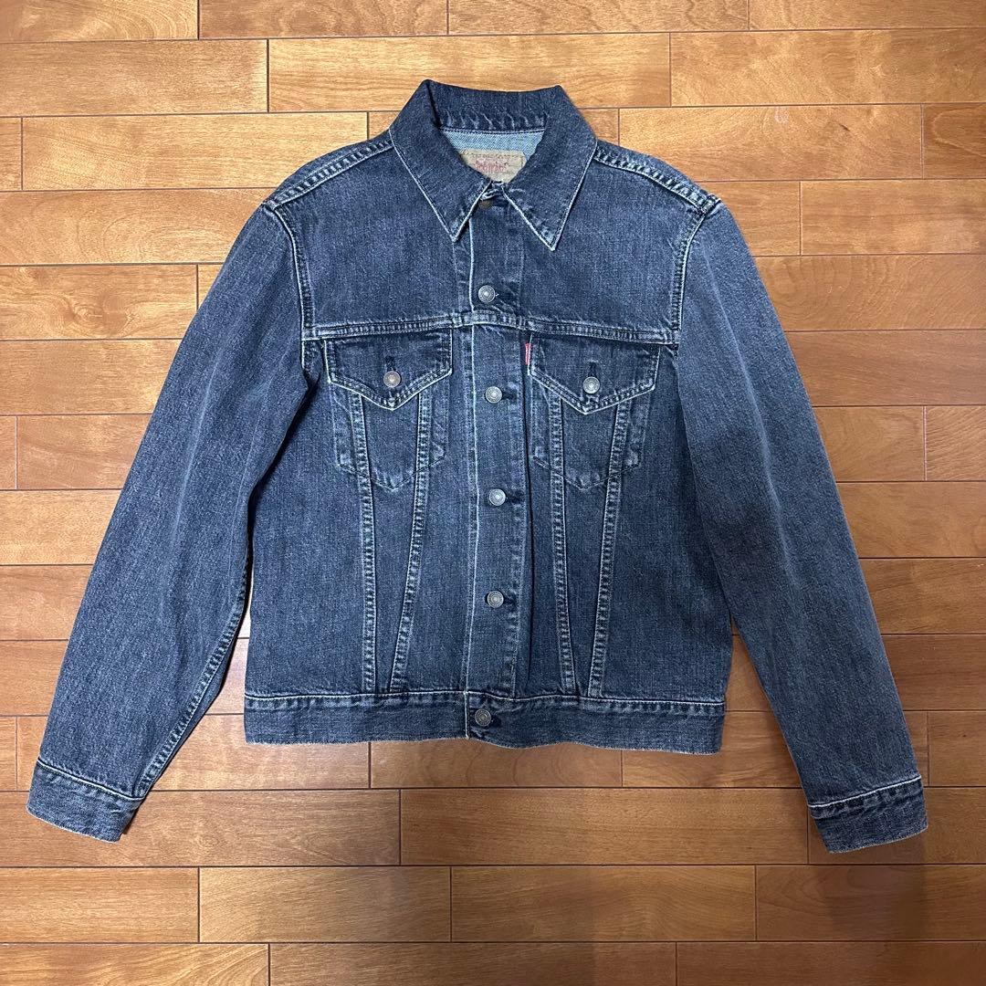90s Levi's 70505 先染めブラック デニムジャケット 40