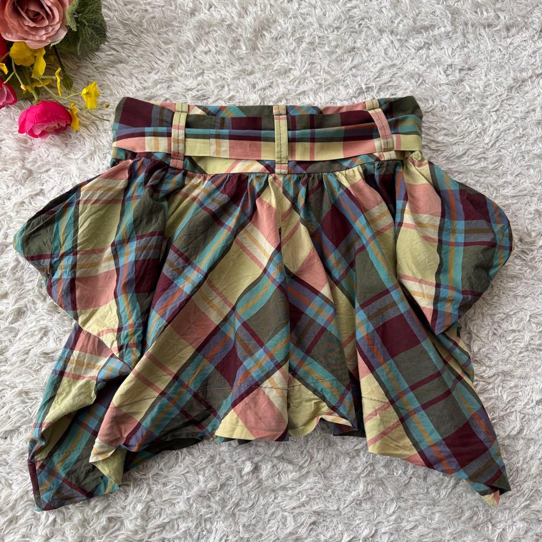 ヴィヴィアンウエストウッド 変形 キュロットパンツ ショートパンツ チェック