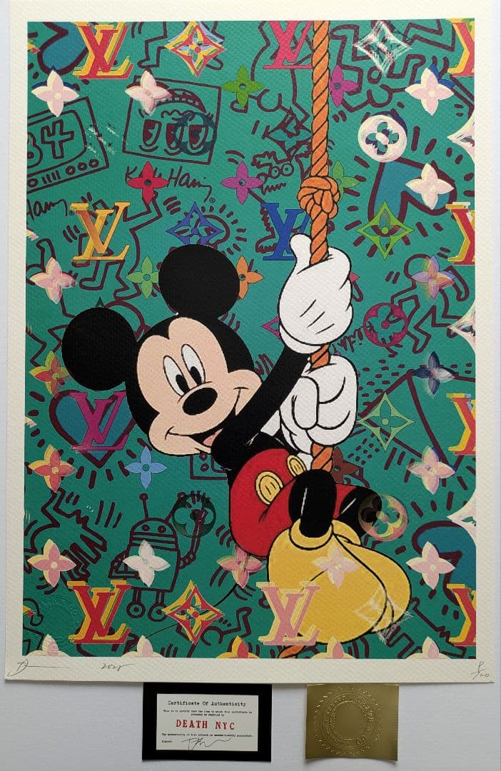 【star3】【額装セット】【DEATH NYC】ミッキー・マウス