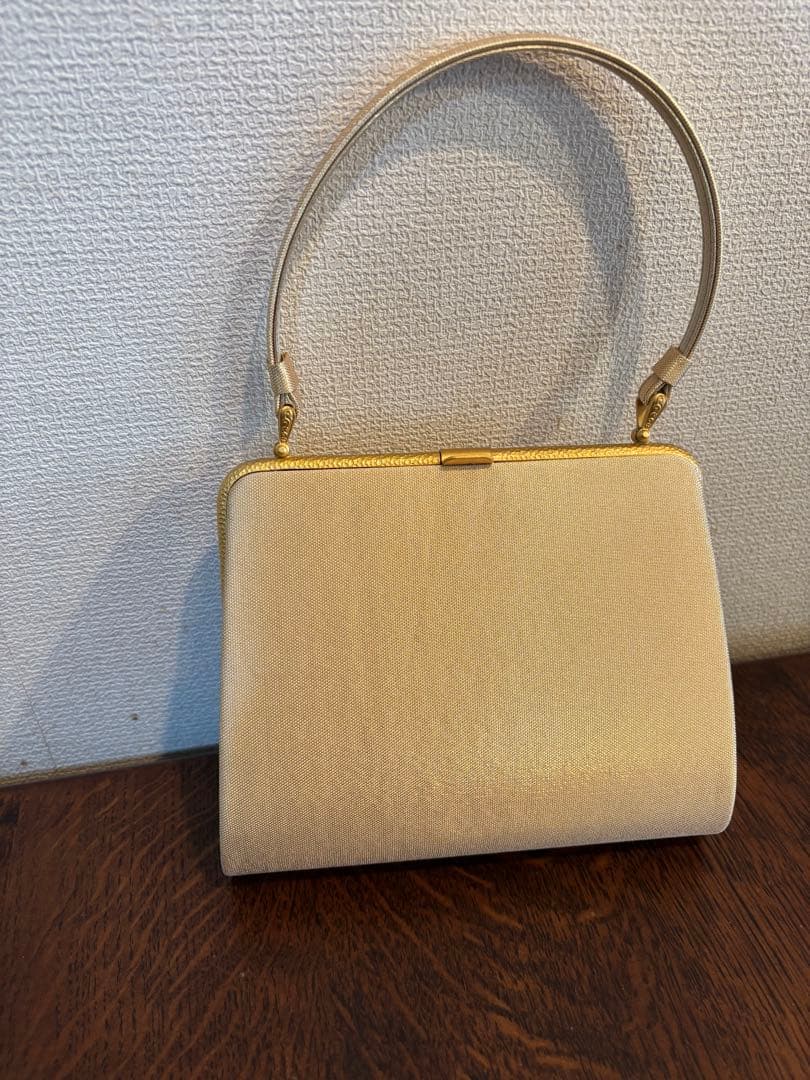 礼装用　佐賀錦の草履バッグセット　シャンパンゴールド　Mサイズ