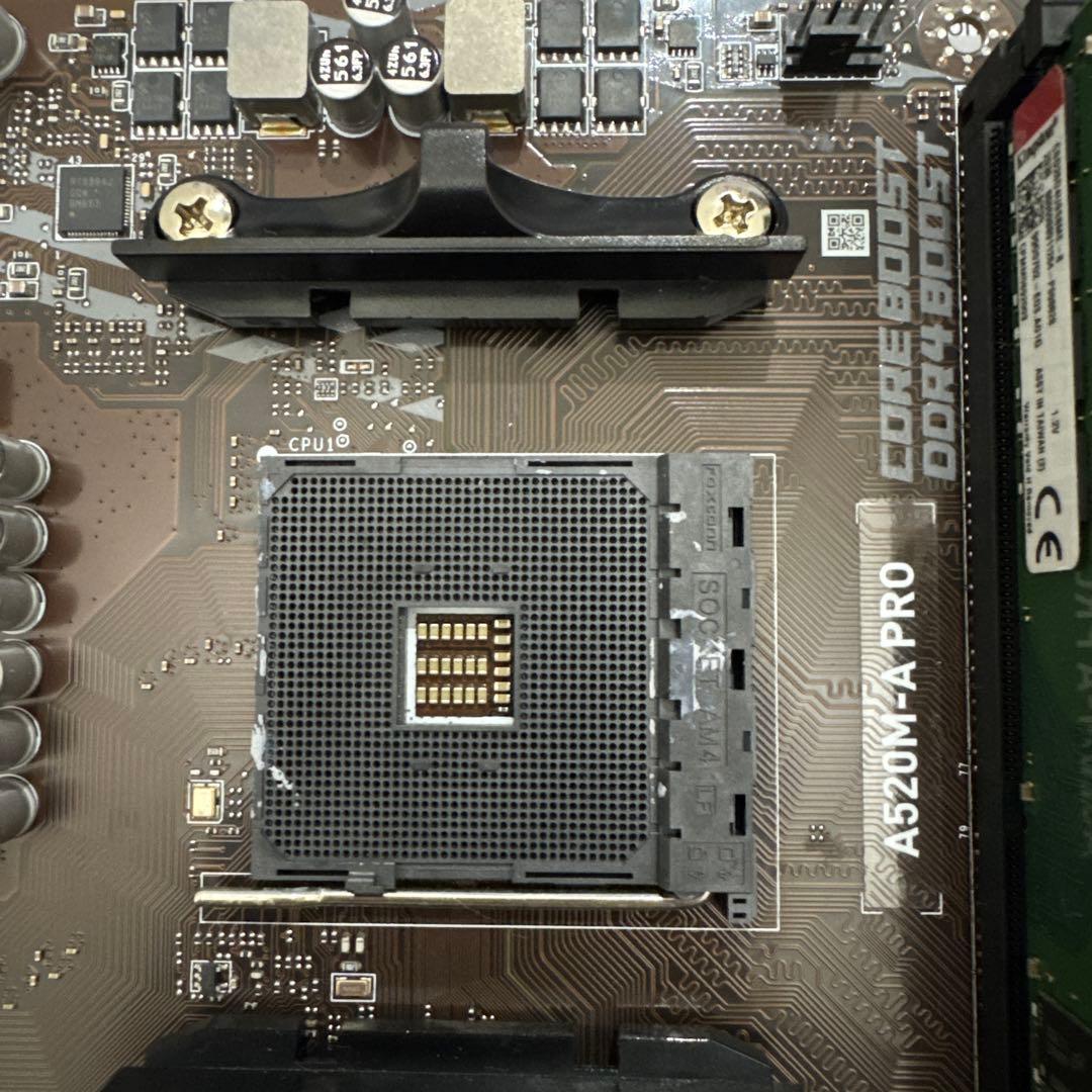 msi A520M-A PR0 DDR4 8×2（16GB）つき