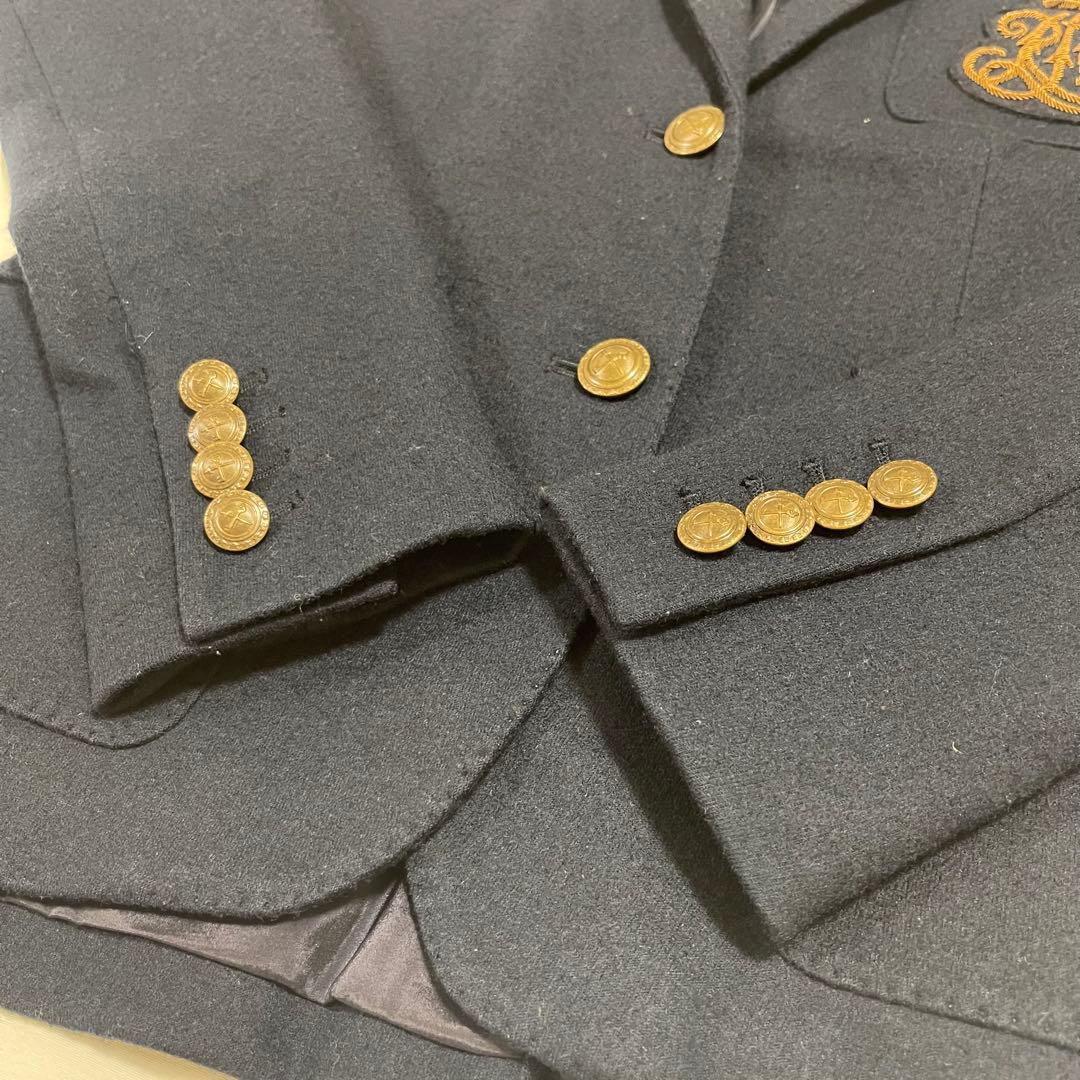 美品⭐︎ラルフローレン　レディース　テーラードジャケット　ウール　エンブレム　4