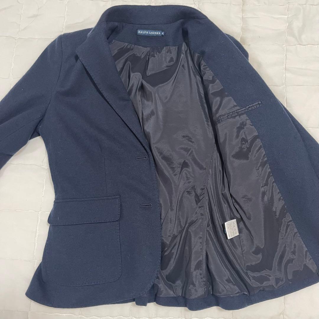 美品⭐︎ラルフローレン　レディース　テーラードジャケット　ウール　エンブレム　4