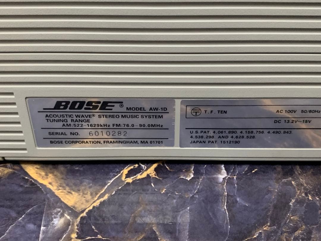 美品ボーズBOSE AW-1D希少な高級モデル・完全動作品CDラジカセ ラジオ