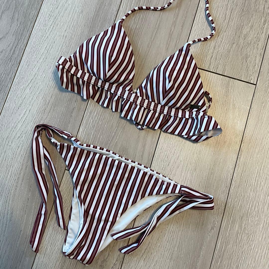 ROXY×babykiy コラボビキニ　ストライプ　S