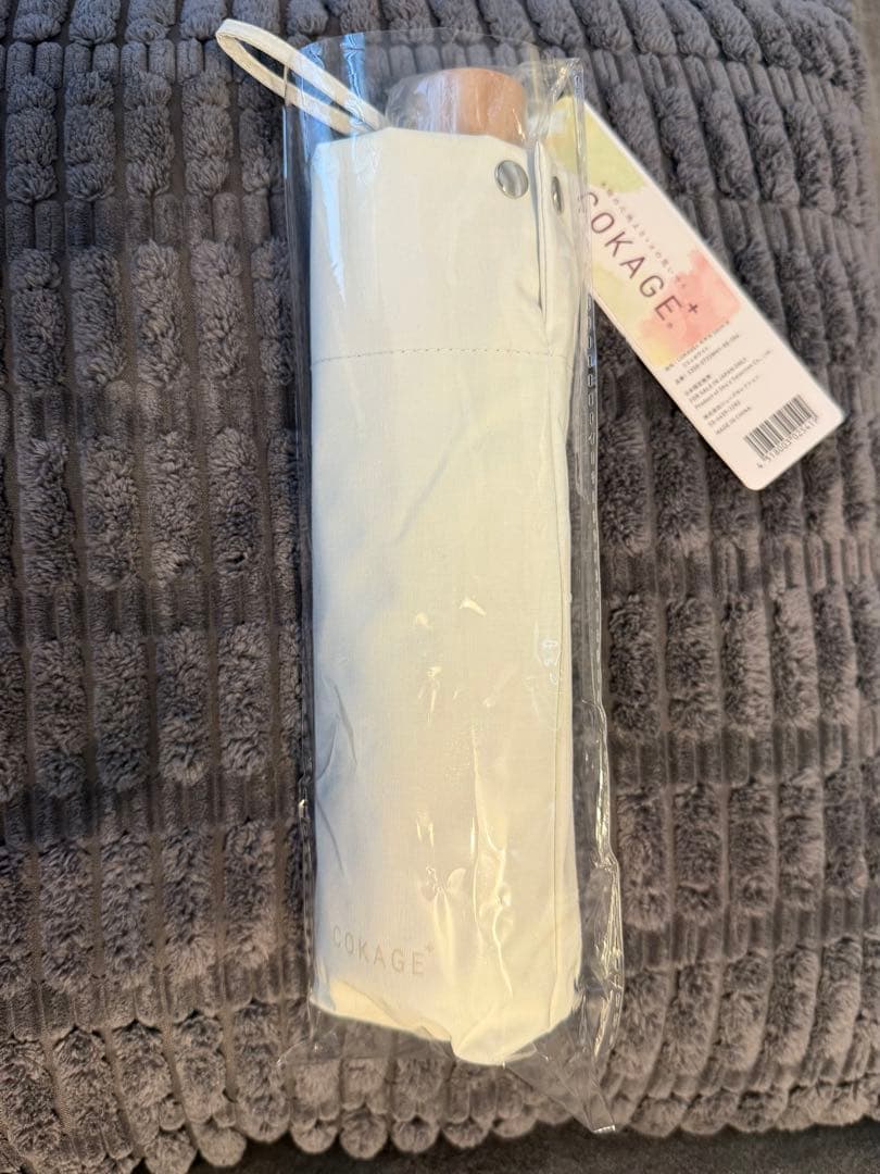 3段折りたたみ傘 COKAGE+リリィホワイト 東レサマーシールドII