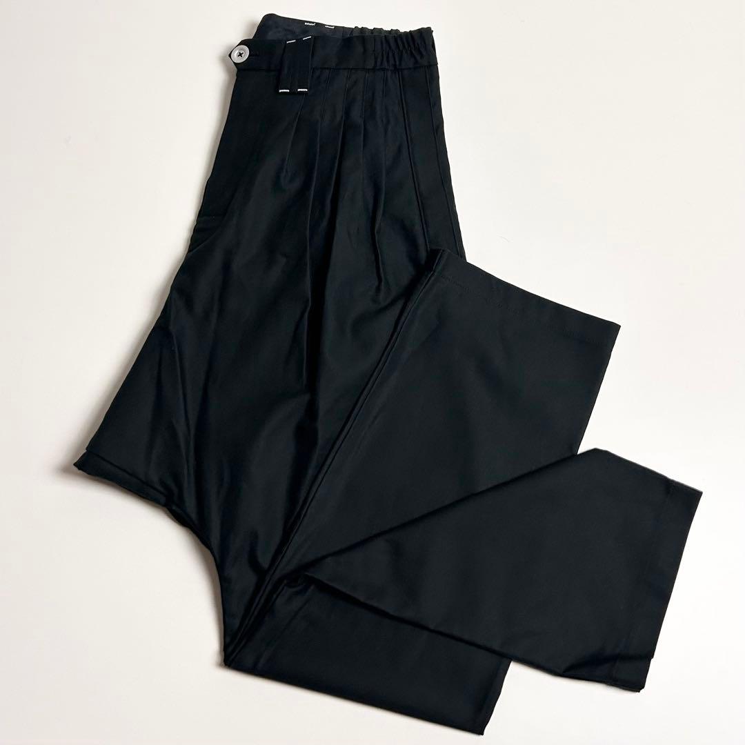 【未使用】Leh(レー)5タックコットンサルエルパンツ/ブラック/2020AW