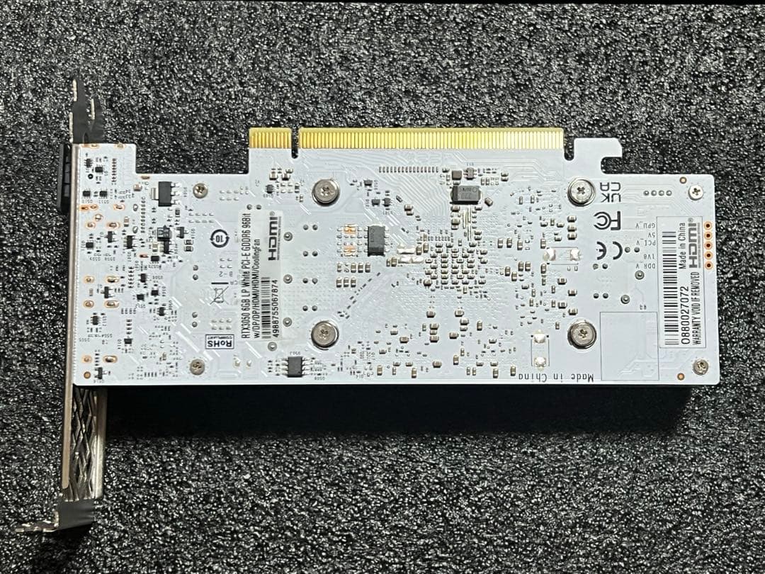 玄人志向 Geforce GK-RTX3050-E6GB/WHITE/LP