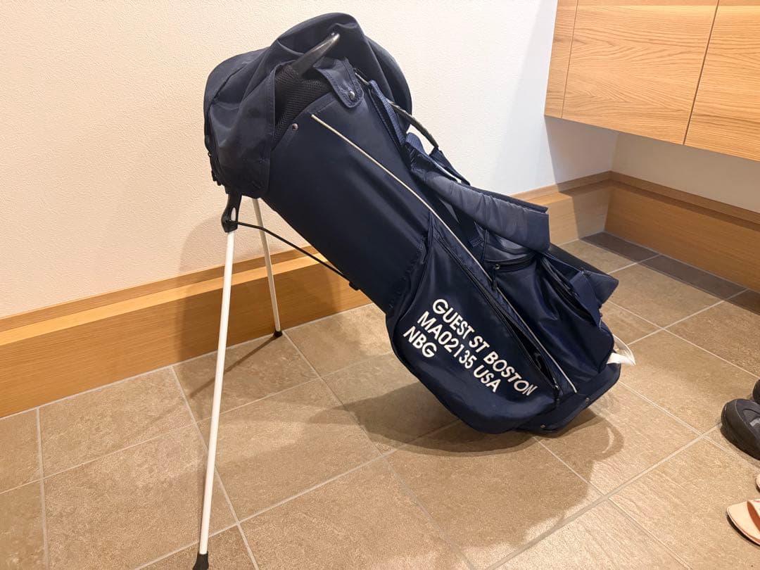 new balance スタンド付きキャディバッグ ネイビー