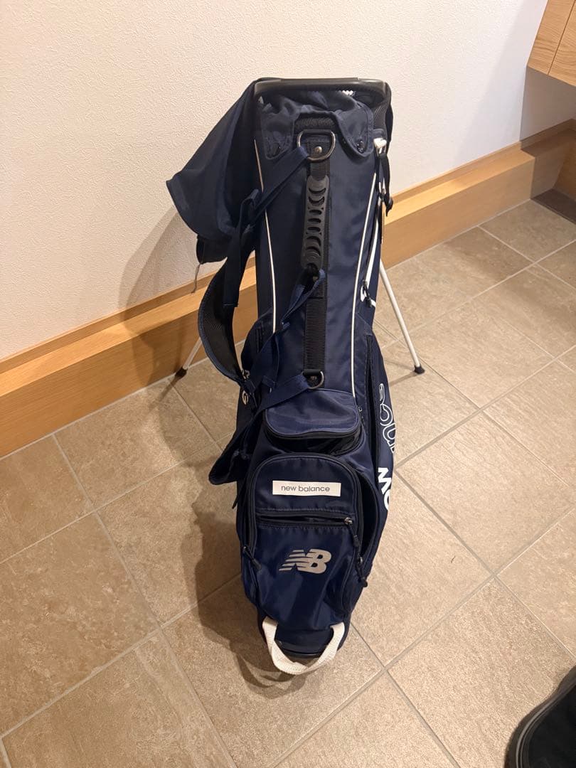 new balance スタンド付きキャディバッグ ネイビー