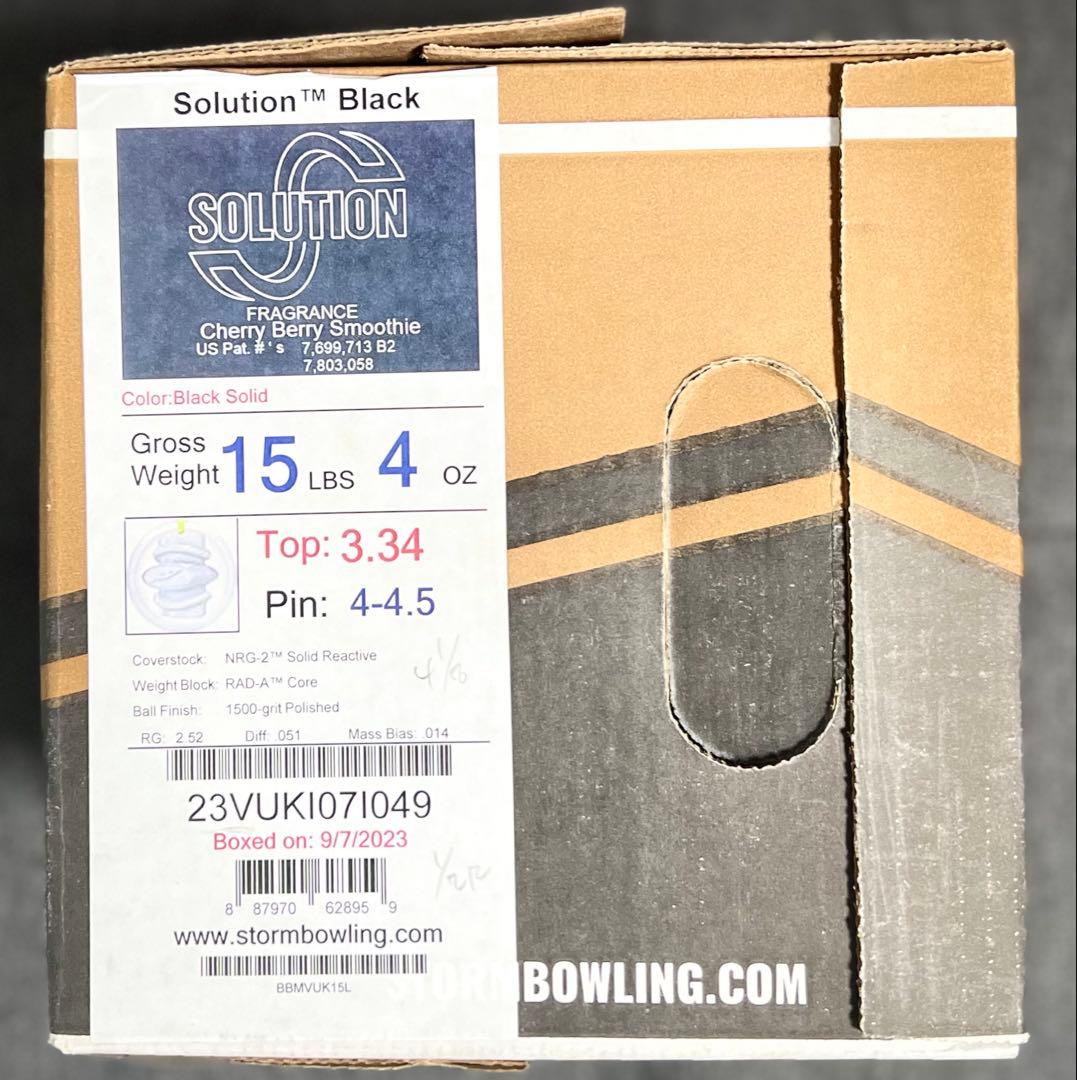 ★値下★ソリューションブラックX★15ポンド新品★ストーム★SOLUTION★