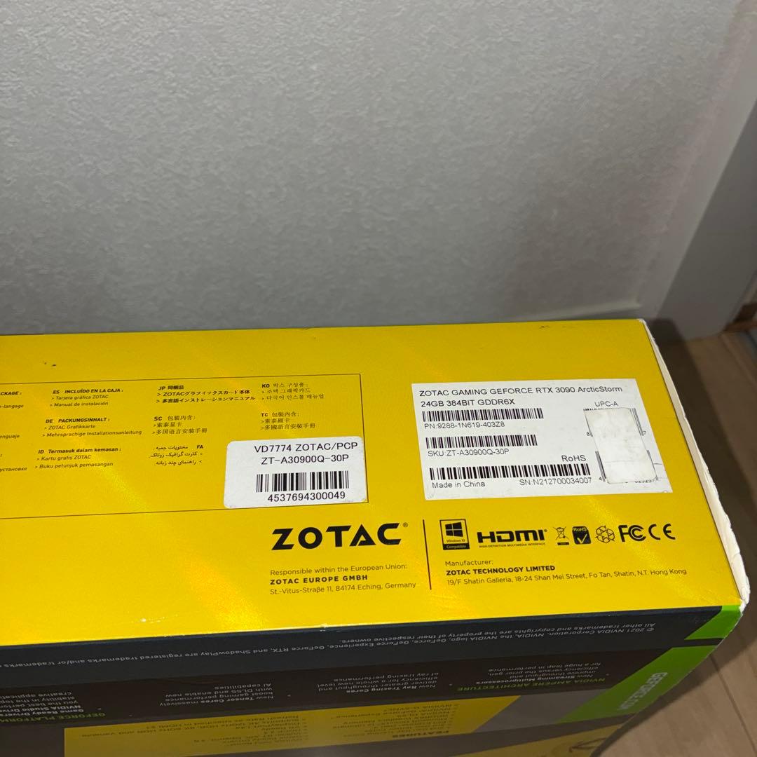 ZOTAC ZT-A30900Q-30P RTX 3090 グラフィックボード