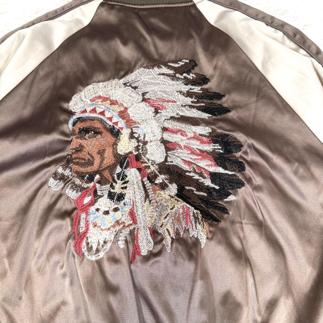 ゴア GOA エンブロイダリーリバーシブルスカジャン オーバーサイズ XL相当