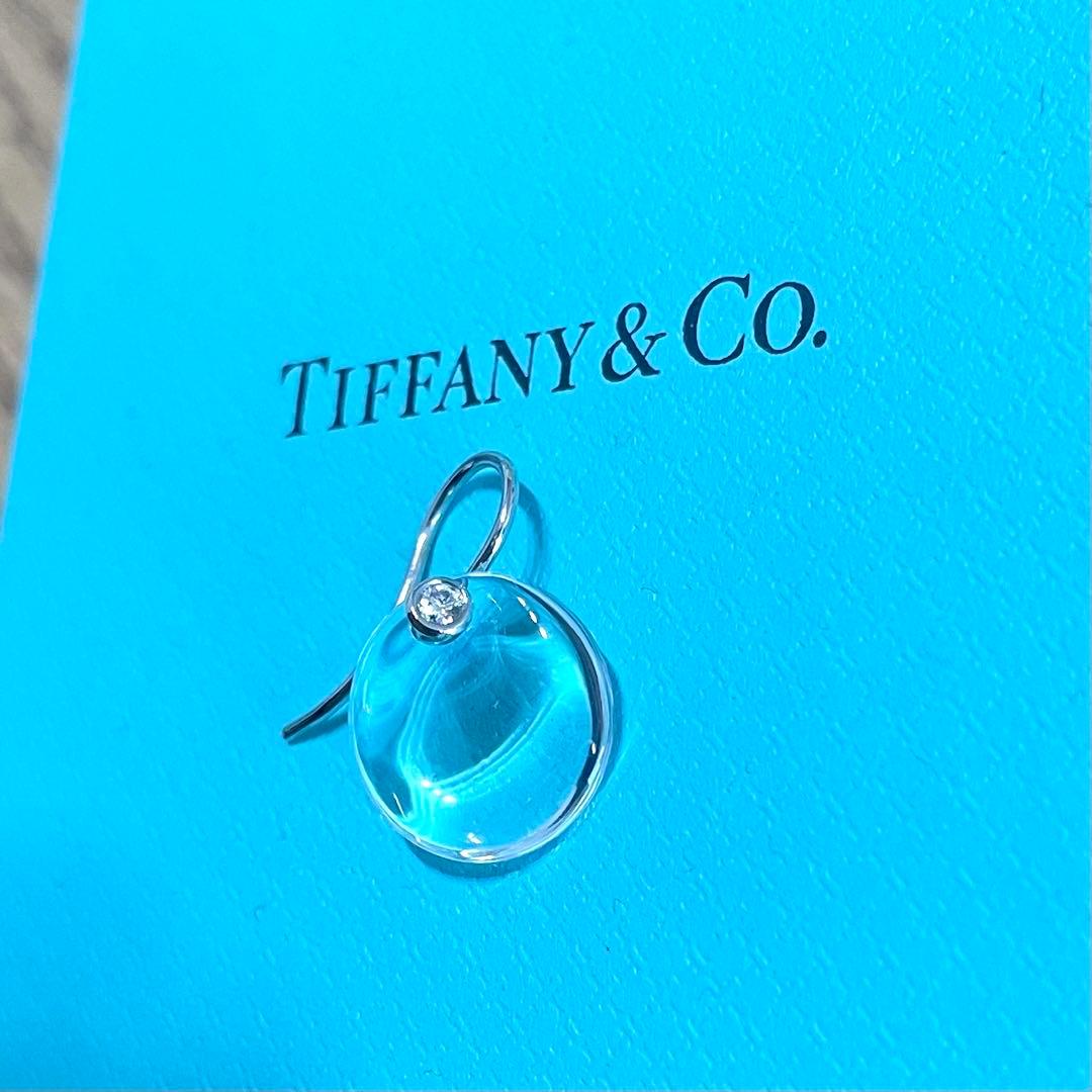 ティファニー ロッククリスタル ダイヤモンド ピアス プラチナ PT950 片方