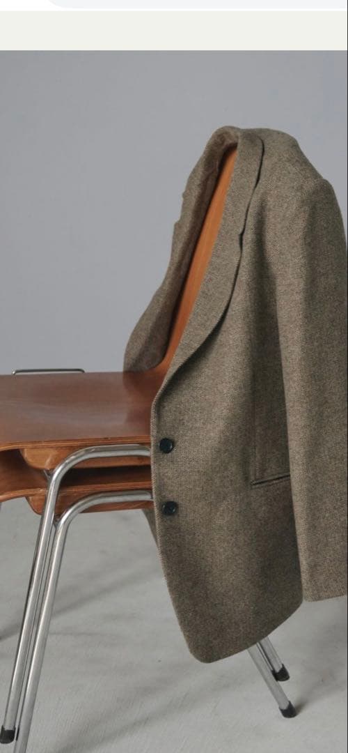 Anuke Herringbone Wool Jacket ベージュ