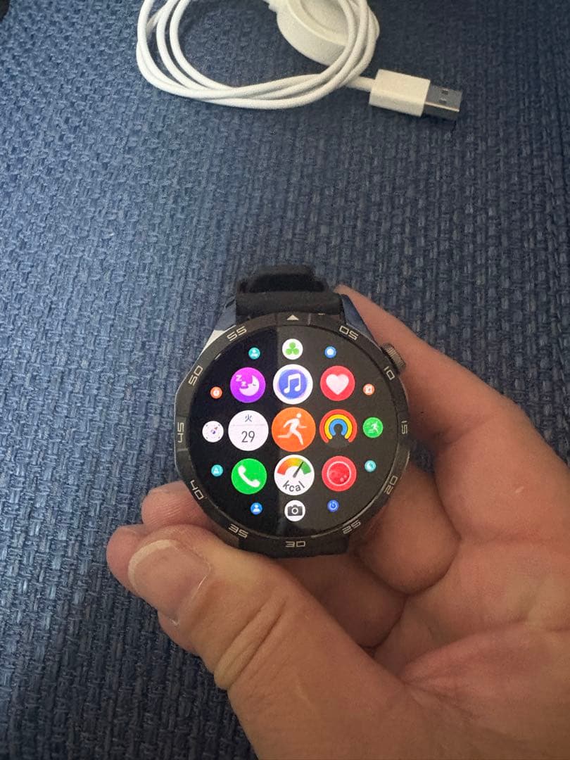 中古美品　HUAWEI GT4ブラック 46mm ゴルフナビ 等にも使用可