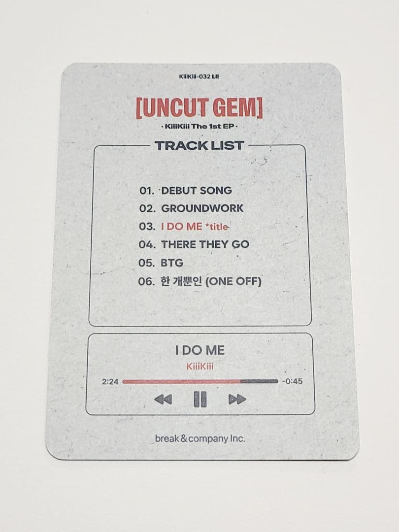 KiiiKiii Jiyu Super Special カード 3D K-POP