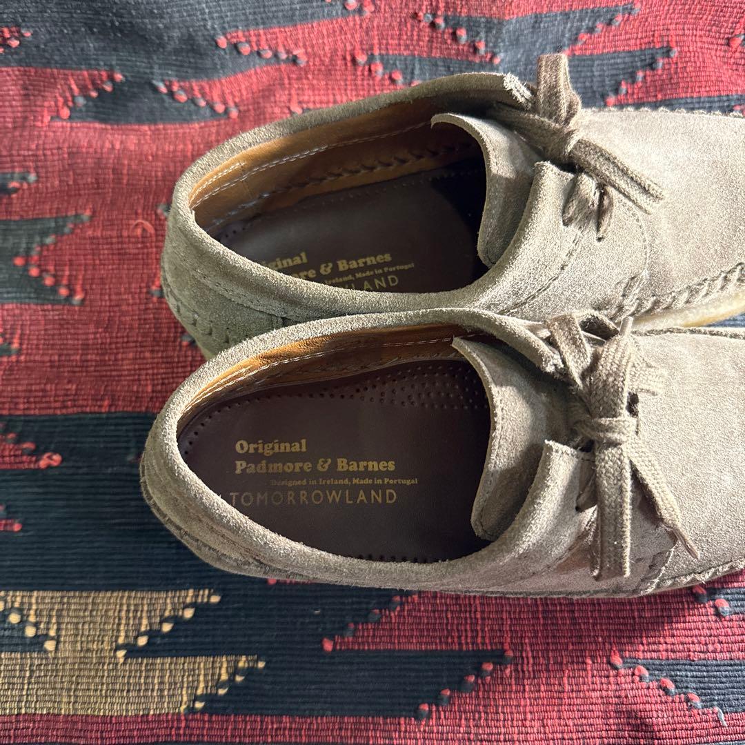 トゥモローランド 購入　パドモアアンドバーンズ　スエードレザー　クラークス